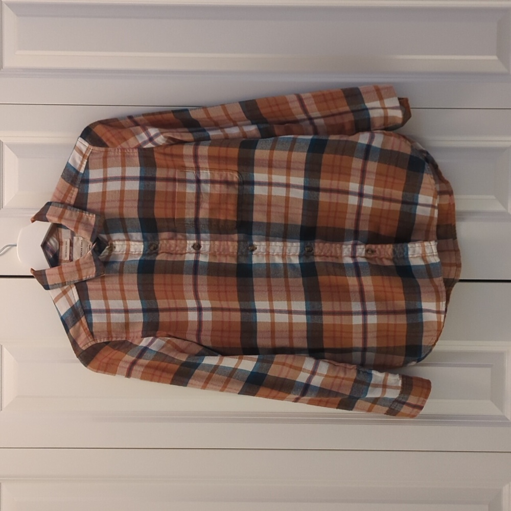 American Eagle Womens Boyfriend Fit Flannel, Size XS